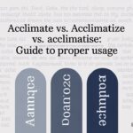 Acclimate vs. Acclimatize vs. Acclimatise: Guide to Proper Usage