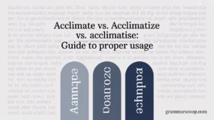 Acclimatize