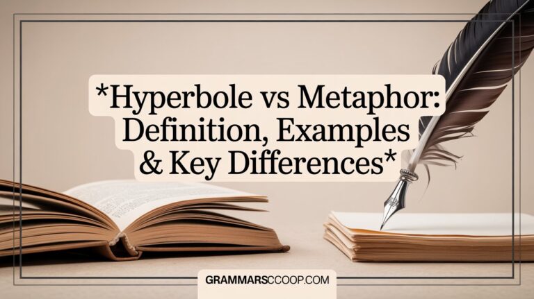 Hyperbole Vs Metaphor