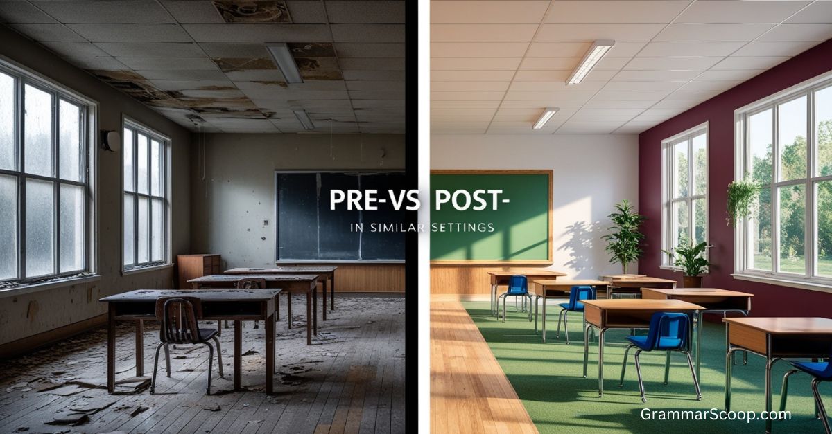 Pre- vs Post- in Similar Settings