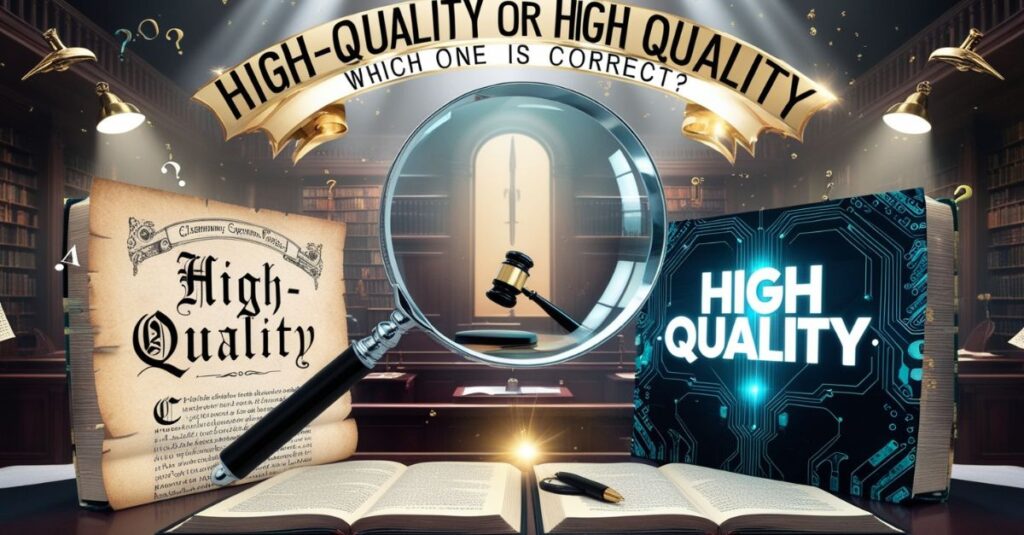 High-Quality Or High Quality: Which One Is Correct?
