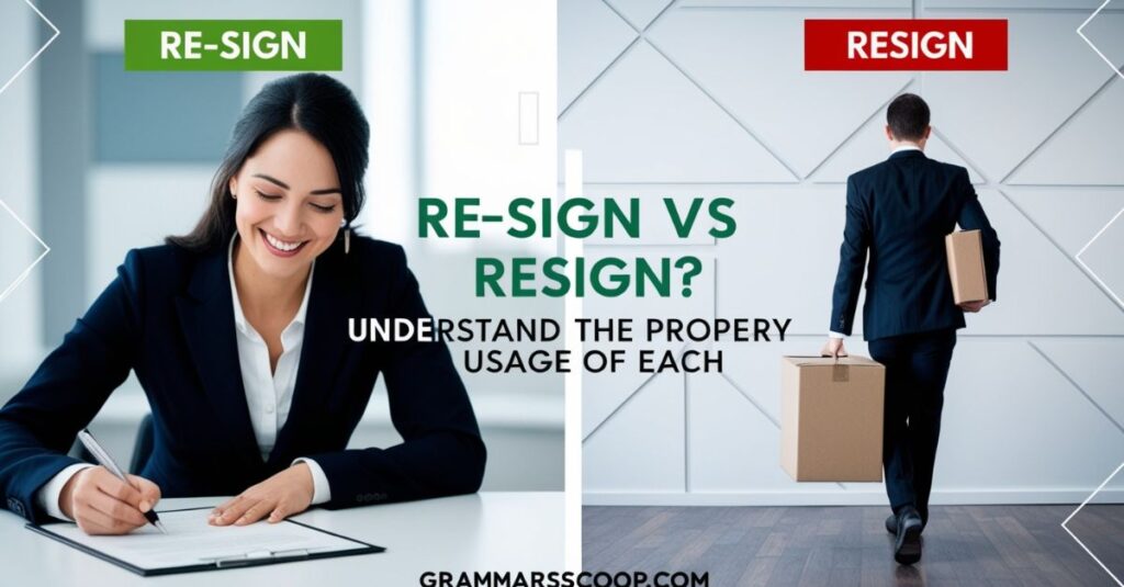 Re-sign Vs Resign featured image