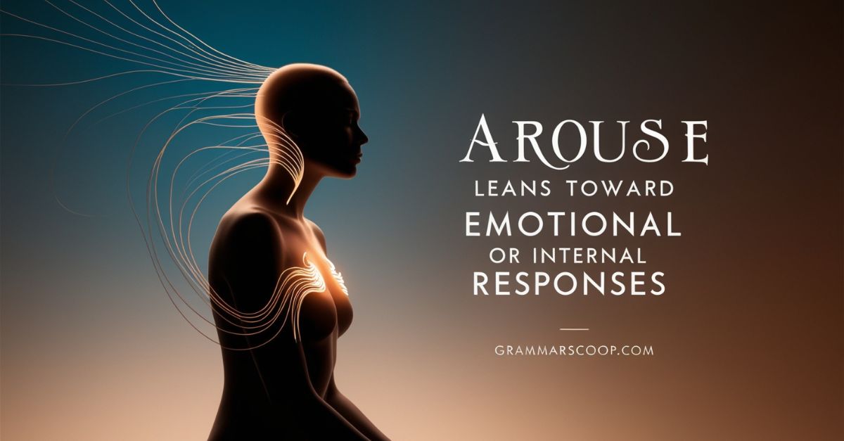 Arouse leans toward emotional or internal responses