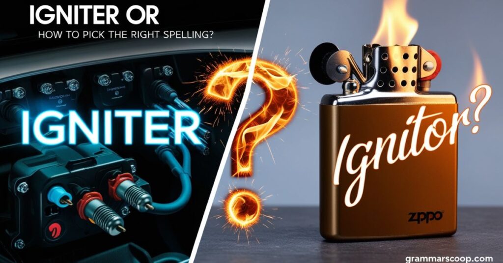 Igniter or Ignitor: How to pick the right spelling?