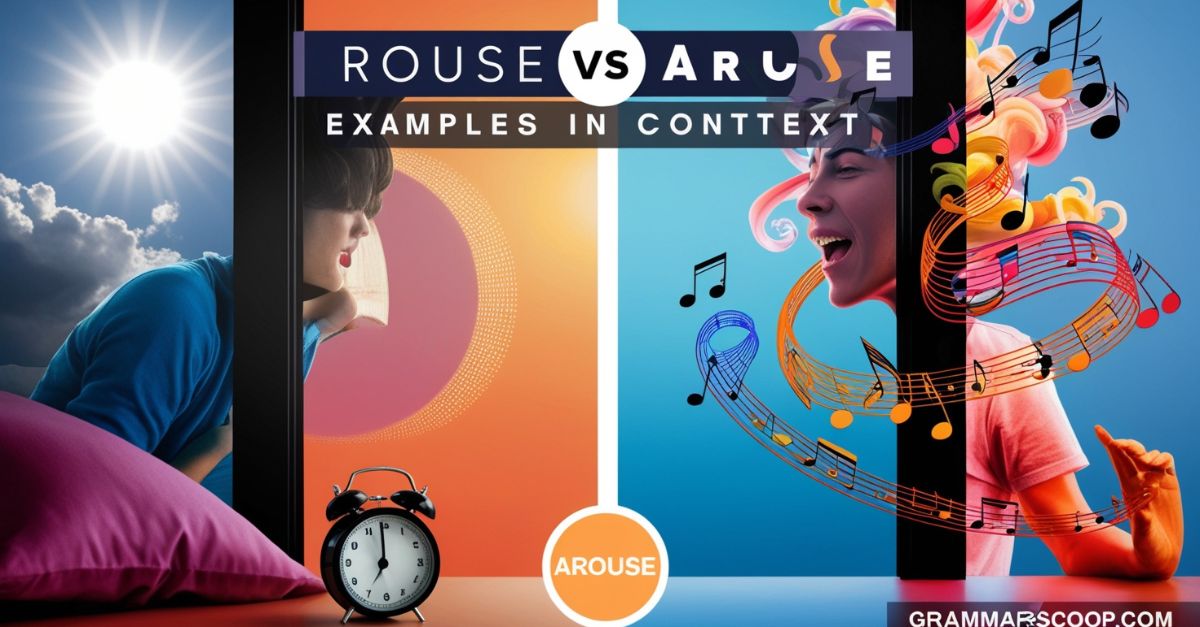 Rouse vs Arouse Examples in Context