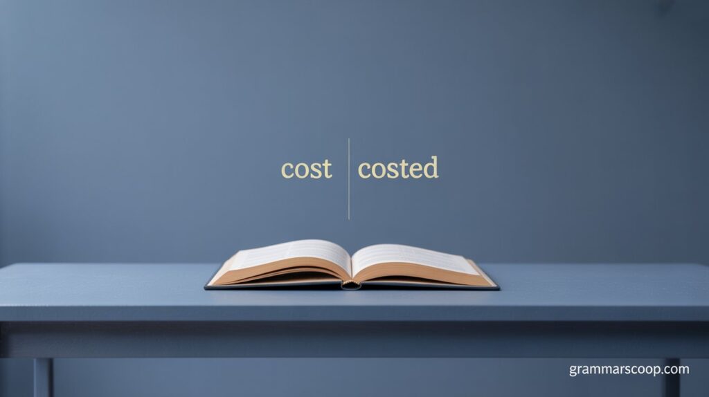 cost past tense